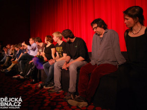 Po filmu následovala beseda s celým filmovým štábem