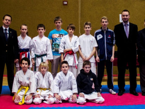První kolo Krajské ligy pro děti i dospělé v karate v Borovanech