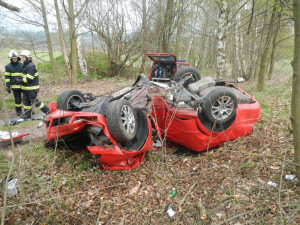 Tragická nehoda Škody Octavia u Blanska na Kaplicku