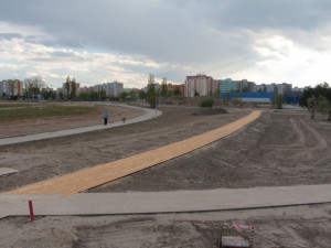 Výstavba parku ve Čtyřech Dvorech