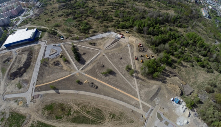Současná podoba parku ve Čtyřech Dvorech