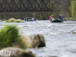 Český pohár v raftingu na řece Vltavě u Vyššího Brodu