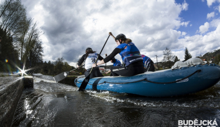 Český pohár v raftingu na řece Vltavě u Vyššího Brodu