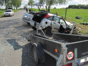 Tragická dopravní nehoda u Studené na Jindřichohradecku