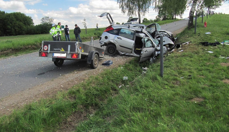 Tragická dopravní nehoda u Studené na Jindřichohradecku