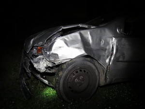 Fiat Punto opilého řidiče, který z místa nehody ujížděl