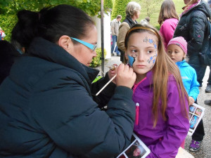 Velký zájem byl o malování na obličej
