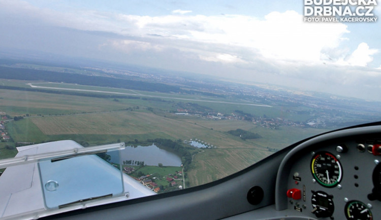 Jihočeské letiště ze vzduchu