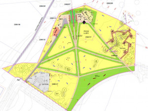 Současný půdorys, podle kterého se staví