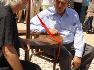 Slavnostní představení lavičky Václava Havla v kampusu Jihočeské univerzity