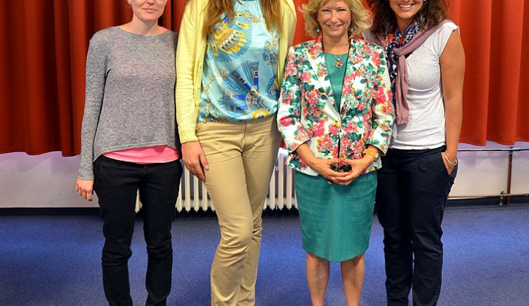 Zleva Andrea Ondráková, Martina Dvořáková, Helen Doron a Marta Toulová