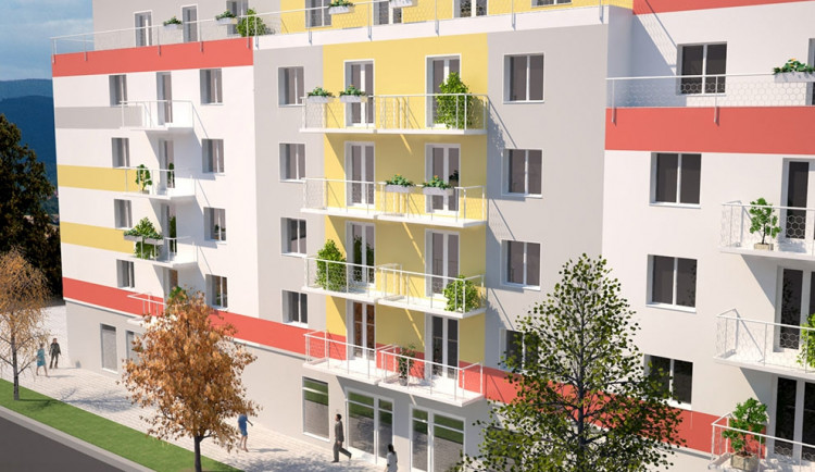 Energeticky úsporný bytový dům Kasárna na Husově třídě v Českých Budějovicích