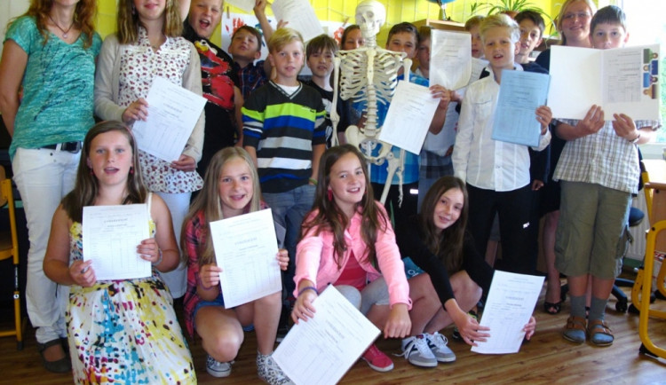 Páťáci ZŠ v Mladém