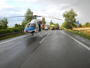 Dopravní nehoda 2 OA a NA, Bošilec - 5. 7. 2014
