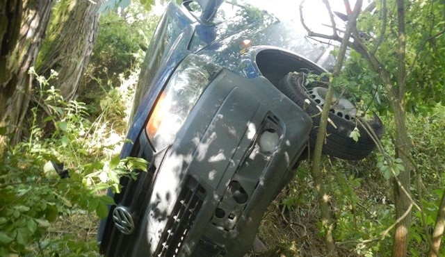 Dopravní nehoda dodávky, Křenovice - 7. 7. 2014