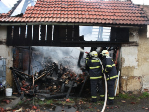 Požár stodoly v Municích