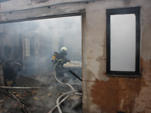 Požár stodoly v Municích