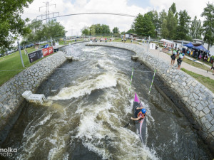 Český pohár ve vodním slalomu na kanále Lídy Polesné v Českém Vrbném
