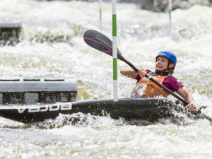 Český pohár ve vodním slalomu na kanále Lídy Polesné v Českém Vrbném