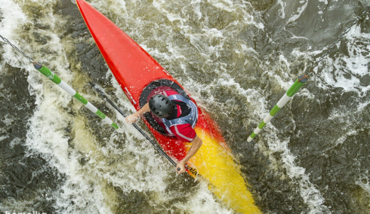 Český pohár ve vodním slalomu na kanále Lídy Polesné v Českém Vrbném