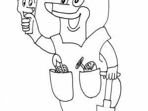 Návrh sochy Krtečka Martina Komárka