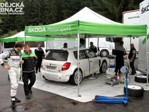 Testování továrního týmu Škoda Motorsport na tratích Rallye Český Krumlov