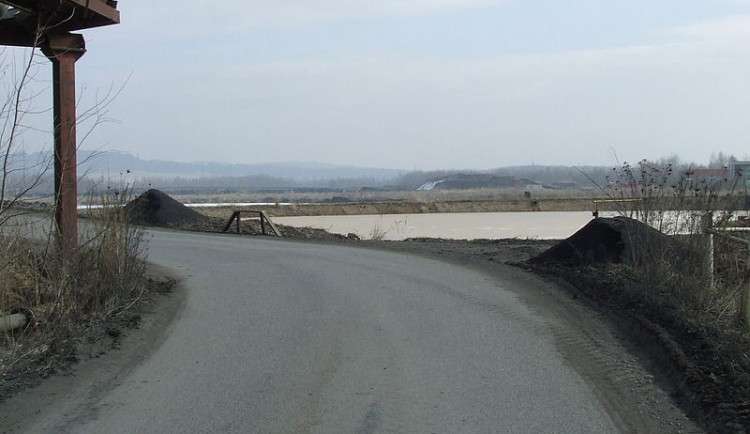 Odkaliště MAPE Mydlovary v roce 2011