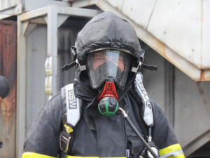 Cvičení temelínských hasičů ve Zbirohu