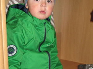 Honzík Prokeš prožil první den ve školce