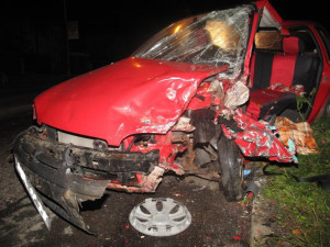 Opel Corsa, ve kterém zemřela 78letá řidička