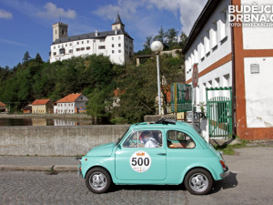 Fiat 500 posádky Maňovská - Blahoutová