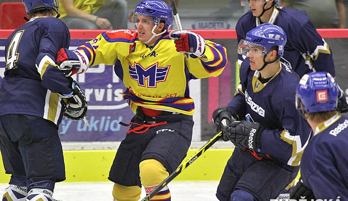 Motor bude bojovat proti kladenským Rytířům. Na snímku Marek Vaniš