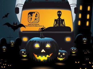 Jste nebojsové? Projeďte se strašidelným autobusem