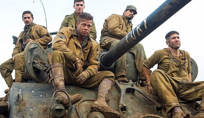 Hlavní roli ve filmu Železná srdce ztvárnil Brad Pitt
