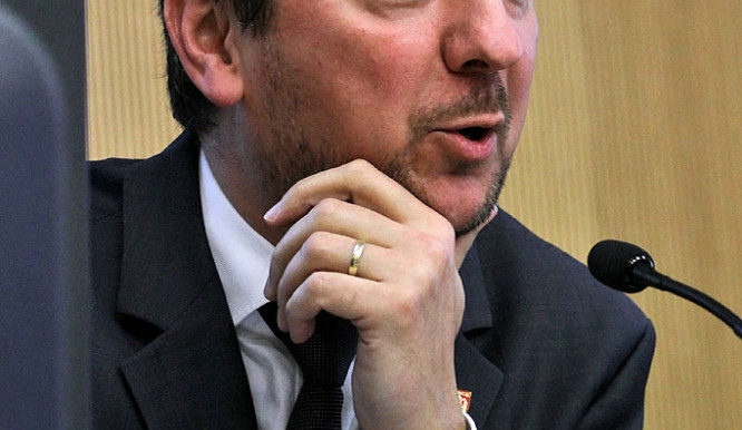 Exprimátor Juraj Thoma na konci listopadu při ustavujícím zastupitelstvu