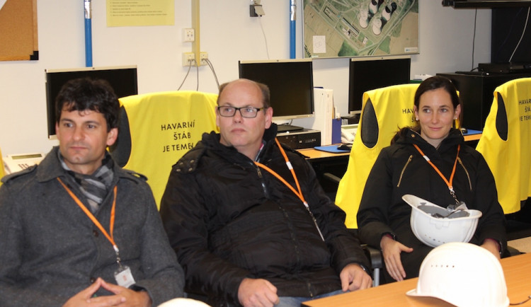 V Temelíně se rakouští specialisté na krizová řízení podívali například i do havarijního řídícího střediska