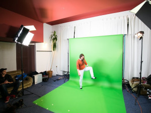 Jak se hraje před zeleným plátnem, si mohli všichni vyzkoušet na vlastní kůži