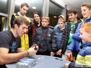 Autogramiáda v útrobách Budvar Arény