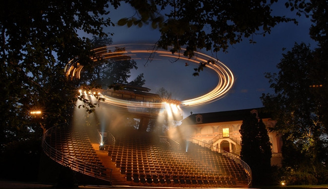 Otáčivé hlediště v Českém Krumlově