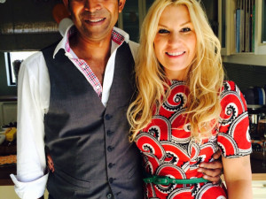 Andrea Pražáková se svým životním partnerem Krisem