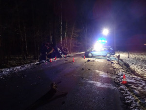 Místo tragické havárie u Svaryšova