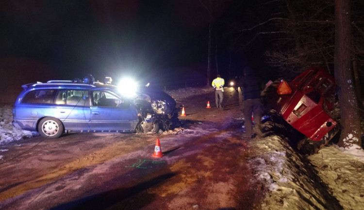 Místo tragické havárie u Svaryšova