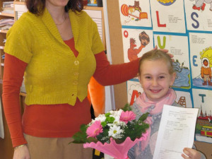 Prvňáčci ze ZŠ Baarova dostali pololetní vysvědčení