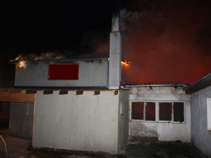 Požár truhlárny v Haklových Dvorech