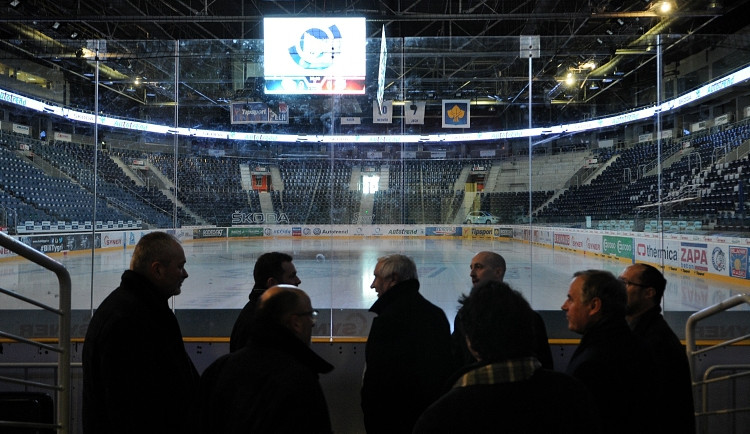 Budějcká delegace v liberecké Home Credit Areně