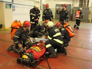 Taktické cvičení ve vodní elektrárně Lipno