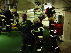 Taktické cvičení ve vodní elektrárně Lipno