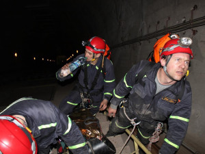 Taktické cvičení ve vodní elektrárně Lipno