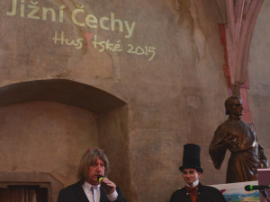 Účastníky prezentace projektu Jižní Čechy husitské 2015 přivítal starosta Tábora Jiří Fišer