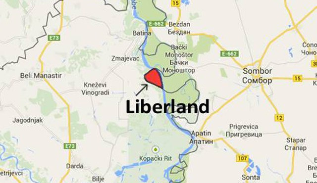 Liberland na mapě